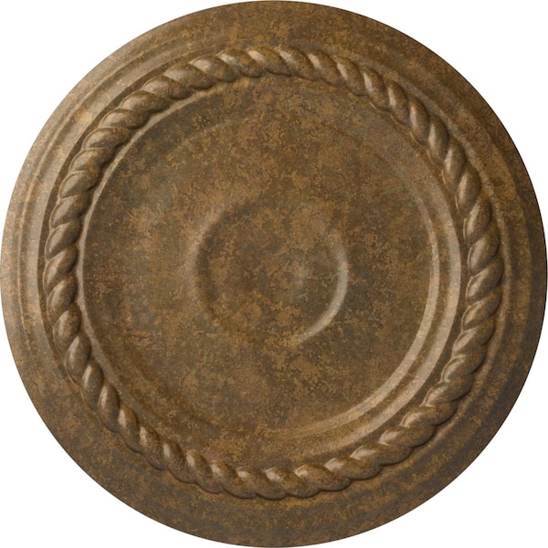 Ekena Millwork Small Alexandria Ceiling Medallion (Fits Canopies up to 4 5/8"), 7 7/8"OD x 3/4"P, Rubbed Bronze CM07ALRZS - main